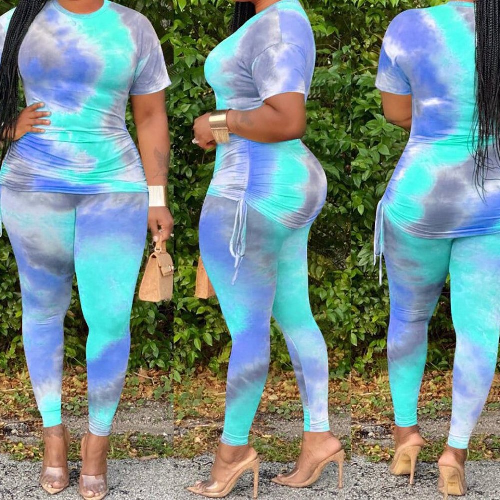 High Dye Casual Pencil Pants 2pc Set XL